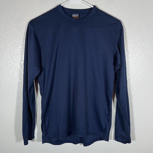 Vintage Patagonia‎ Capilene Blue Shirt Long Sleeve USA Made Men’s Size Small - Picture 2 of 7